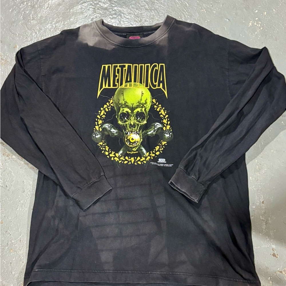 2001 Metallica “No Leaf Clover” long sleeve vintage tee with sun fading